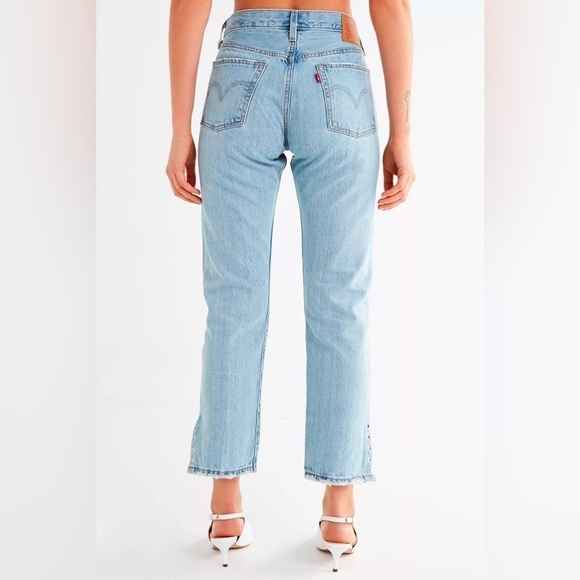 Levi's Premium 501 Straight Jean Grommet Split Hem Eye For An Eye 29 - Picture 5 of 10